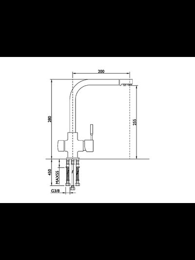 Смеситель для кухни 312/237