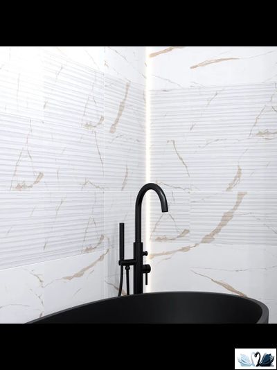 Плитка настенная Eurotile Statuario Gold decor 30 х 60 см под мрамор