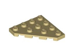 Wedge, Plate 4 x 4 Cut Corner, Tan (30503 / 4569474 / 6034852)