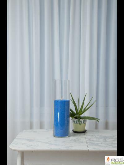 Насыпная свеча "Цилиндр 50 см", синяя "Синий"