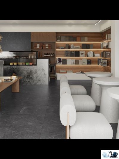 Керамогранит Ocean Ceramic Rocky black pro графитовый 60 x 60 см матовый