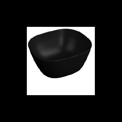 Квадратная раковина-чаша, 45 см, матовая, черная, высокая, VitrA PLURAL, 7811B483-0016