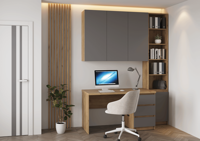 Бостон ШН-001 шкаф навесной Дуб Крафт золотой/Серый шифер