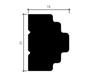 Молдинг 6.51.810 - 21*15*2000мм