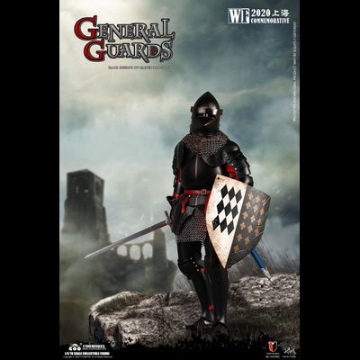 Страж генерала (Черный рыцарь, лимитированная версия) - Коллекционная ФИГУРКА 1/6 scale SERIES OF EMPIRES (DIECAST ALLOY) - GENERAL GUARDS (BLACK KNIGHTS WF2020 LIMITED VERSION) (SE2001) - COOMODEL