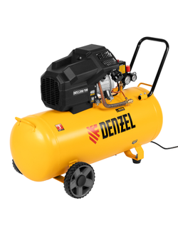 Компрессор воздушный DKV2200/100, Х-PRO 2.2 кВт, 400 л/мин, 100л Denzel