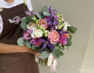 Букет невесты & Бутоньерка № 1364