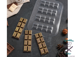 Молд пластиковый Плитка шоколада Мини 2х4