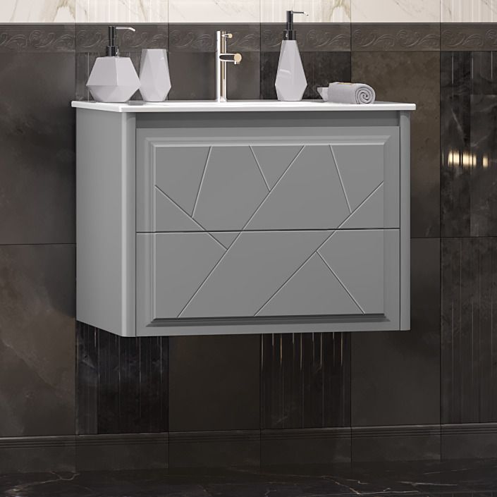 КОМПЛЕКТ МЕБЕЛИ ЛУИДЖИ 70 СЕРЫЙ МАТОВЫЙ