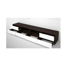 Тумба ТВ Каскад-3 (2402*436*473) венге/белый глянец