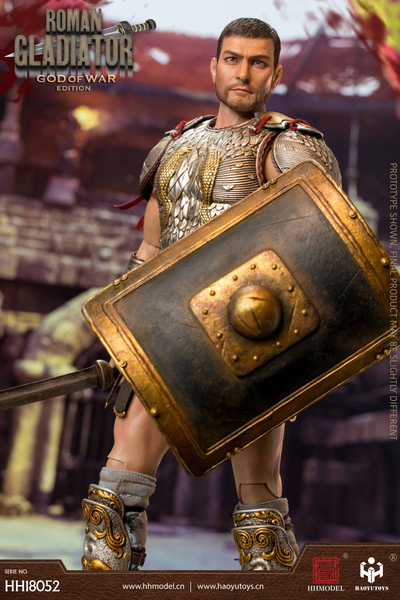 Римский гладиатор в чешуйчатой броне - КОЛЛЕКЦИОННАЯ ФИГУРКА 1/6 scale Imperial Legion Roman Gladiator Ares Version (HH18052) - HAOYUTOYS