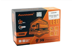 Светодиодные билед линзы для Камаз 5460 (2010-) и Камаз 5490 Aozoom Truck Trailer 24 вольта, со штатными линзами
