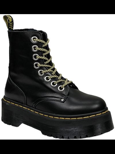 Dr Martens 1460 Vegan Jadon Round Toe Smooth Leather Black