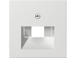 027003 Gira, накладка розеток RJ, глянцевая белая