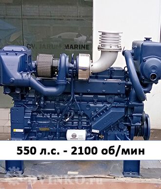 Судовой двигатель WP12C550-21 550 л.с. 2100 об/мин