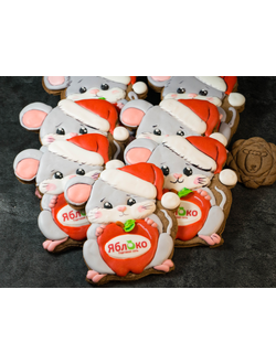 Пряник с логотипом (глазурь+печать)