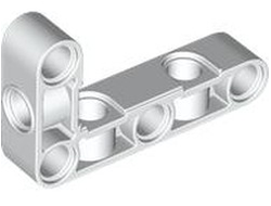 Technic, Liftarm, Modified Perpendicular Holes Bent Thick L-Shape 3 x 5, White (2477 6439225)