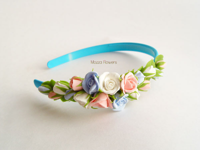 Ободок "Нежные розочки"