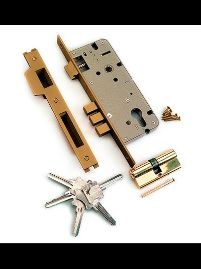 Archie Замок с цилиндром L01-45-70 AB/ACF античная бронза кофе