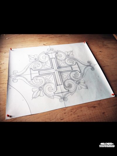 Резной крест, 3d-model 1