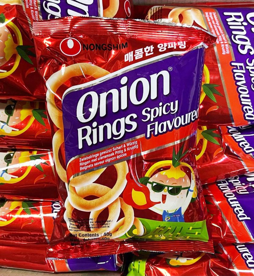 Луковые кольца Onion Rings Spicy Flavour Nongshim острый вкус (Корея)