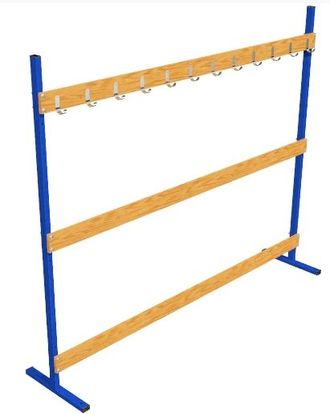 Стеллаж для лыж (на 12 пар) ЛХ 02