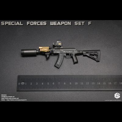 Автомат АКС-74У с комплектом аксессуаров и снаряжения (Special Forces Weapon Set) - 1/6 (06045A) - Easy&amp;Simple