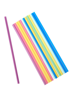 Трубочки для коктейля прямая, цветная 240мм d=8мм 250 штук в упаковке 401-914