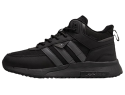 Зимние кроссовки Adidas Retropy High All Black с мехом