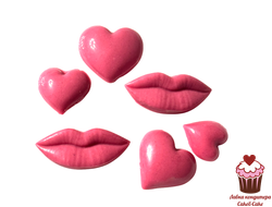 Набор украшений из шоколадной глазури Влюбленность, 6 шт.