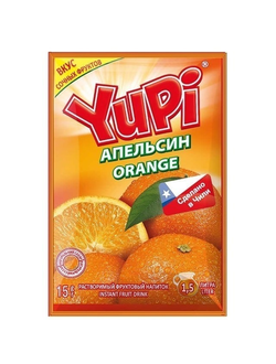 Раств. напиток ЮПИ апельсин 15гр. 1/24шт*144кор