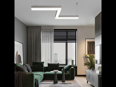 Feron св-к св/д линейный накл/подвесн 18W(1800lm) 4000K 4K металл/белый 590x70x55 AL4020 48214