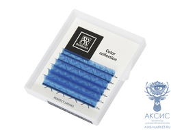 Цветные ресницы BARBARA (лазурные №1) МИНИ-МИКС (6 линий)