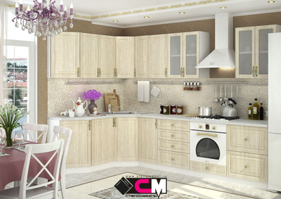 Композиции Модульной кухни Юлия  дуб сонома