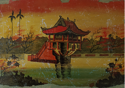 "Зима" картон масло Павлычев С.А. 1980-е годы