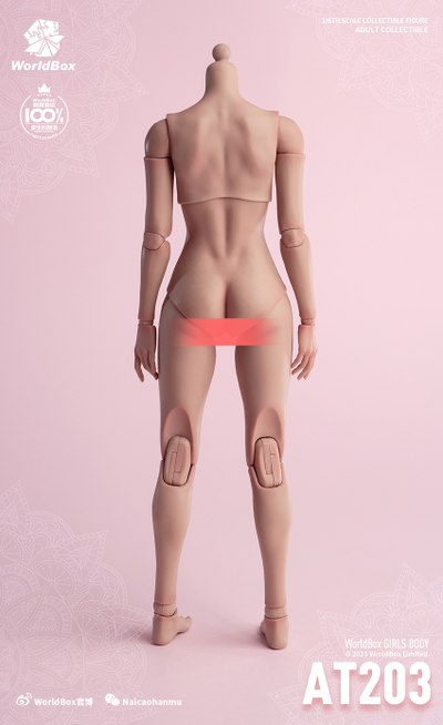 Тело женское 1/6 (AT203T) - Girl Body Light Tan  - Worldbox