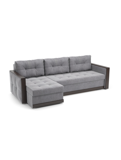 БРУНО угловой диван ULTRA GREY серый (Софт)