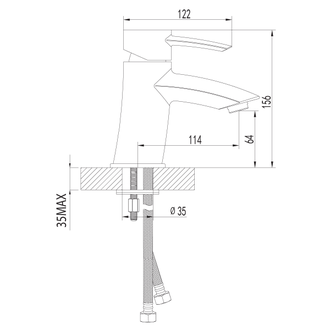 Смеситель для раковины Atlantiss LM3206C