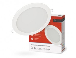 Светильник встраиваемый светодиодный ASD/InHome даунлайт RLP 24W(1440lm) 6500K 6K d300(280)x18 круг белый IP40 8483