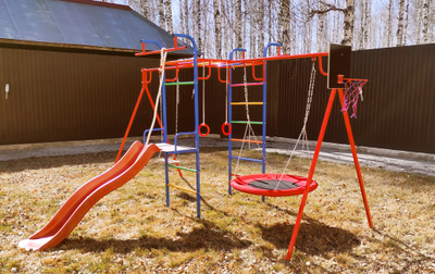 Уличный детский спортивный комплекс PLASTEP МИКРО  31 с горкой купить в Воронеже