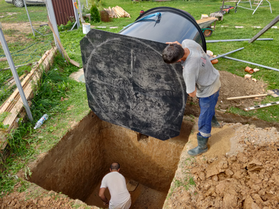 Спуск станции - Септик Евролос ПРО 8+