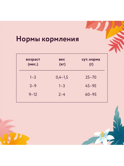 Florida сухой корм для котят с индейкой и клюквой 0,8 кг