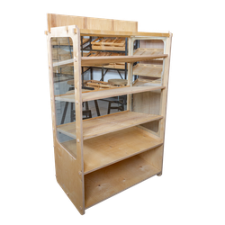 (НАТ-16) Хлебная витрина "NATURE" с 3-мя наклонными полками