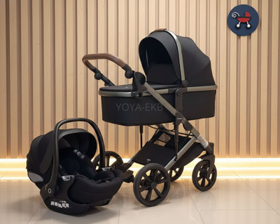 Детская коляска 3 в 1 Luxmom 710 Черный