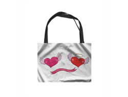 Сумка-шоппер горизонтальная #18 на День влюблённых, 14 февраля
