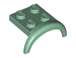 Vehicle, Mudguard 3 x 3 x 1 with Arch Round, Sand Green (49097 / 6401018)