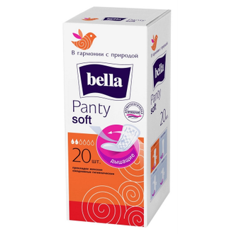 Прокладки женские гигиенические ежедневные bella PANTY Panty Soft,20шт/уп.