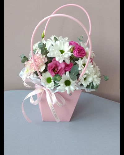 Сумочка с цветочным миксом