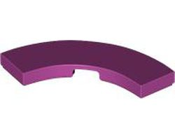 Tile, Round Corner 3 x 3 Macaroni, Magenta (79393 / 6438782)