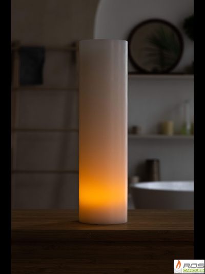 Гладкий парафиновый плафон для LED свечей - 9,2*35см